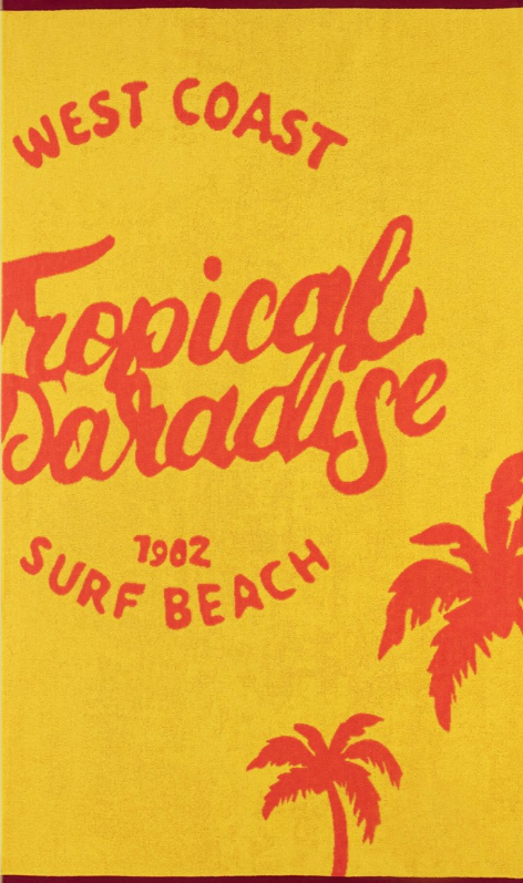 TROPICAL rankšluostis geltonas 100x160