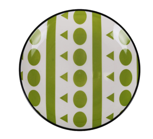 Japonų stiliaus lėkštė su raštais