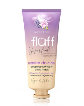 FLUFF Naktinė kūno kaukė „Levanda ir rožė“, 150 ml