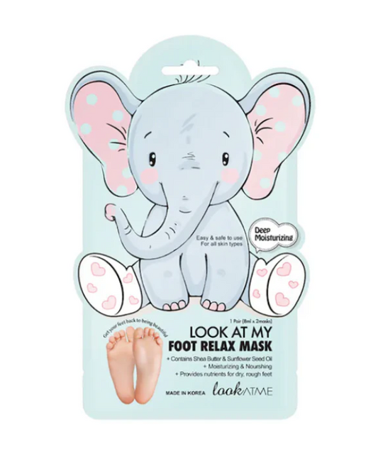 „Look At Me Look At My Foot“ atpalaiduojanti pėdų kaukė „Dramblys“ (1 pora)