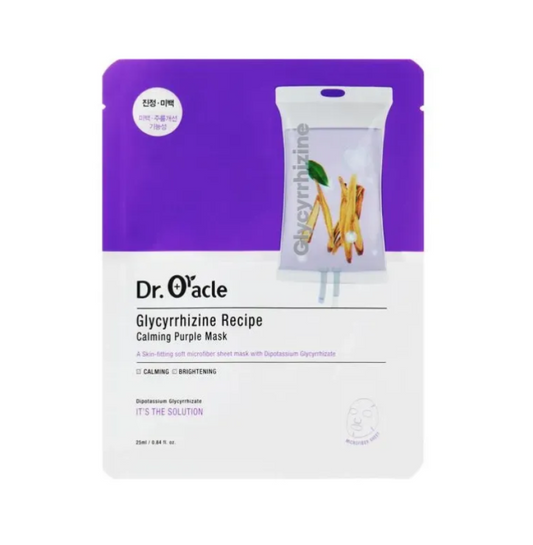 Dr.Oracle - Lakštinė veido kaukė su saldymedžio šaknų ekstraktu.