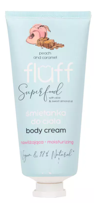 Fluff kūno kremas persikų ir karamelės 150ml