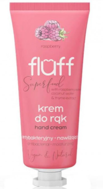 FLUFF antibakterinis rankų kremas “avietė” 50ml.