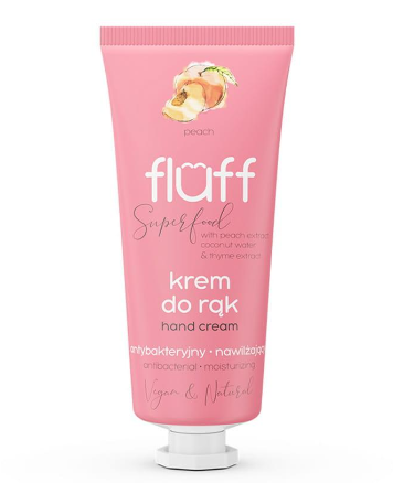 FLUFF antibakterinis rankų kremas "Peach" 50ml.
