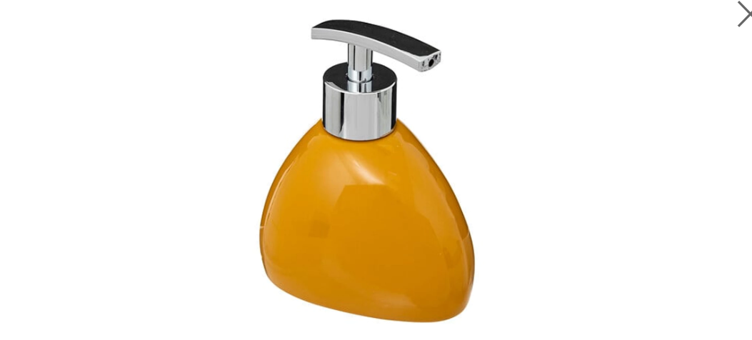 Garstyčių spalvos minkšto muilo dozatorius