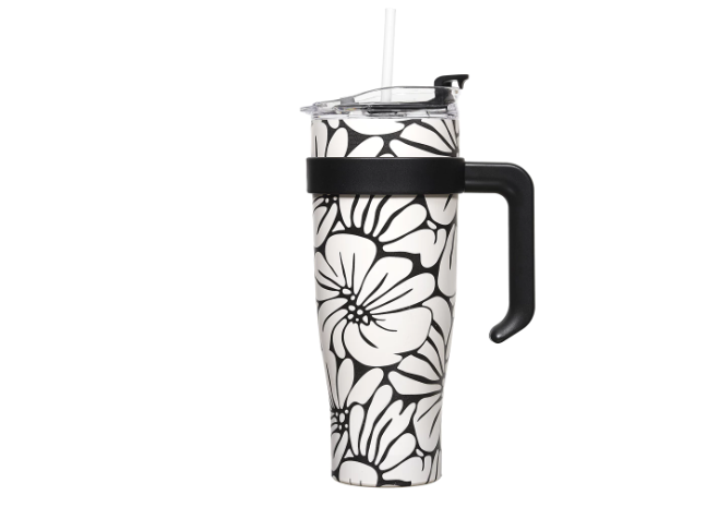 "MIAMI" gertuvė. Puošta gėlių ornamentais. 1.2l