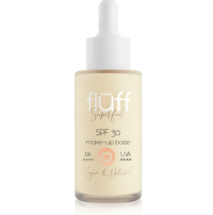 „Fluff Superfood“, pieniškas makiažo pagrindas su SPF 30. 40ml.