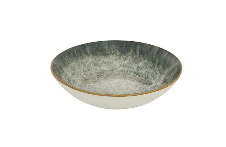 Elegantiškas žalios spalvos porcelianinis servizas