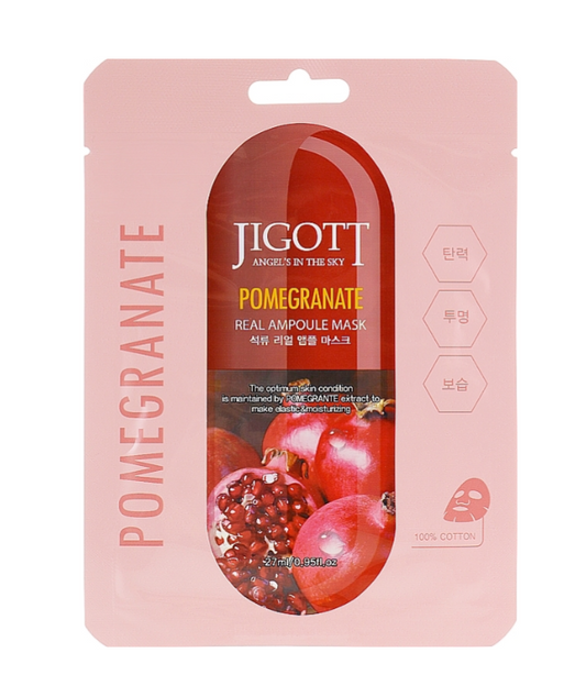 JIGOTT GRANATŲ ampulės lakštinė kaukė. 27 ml