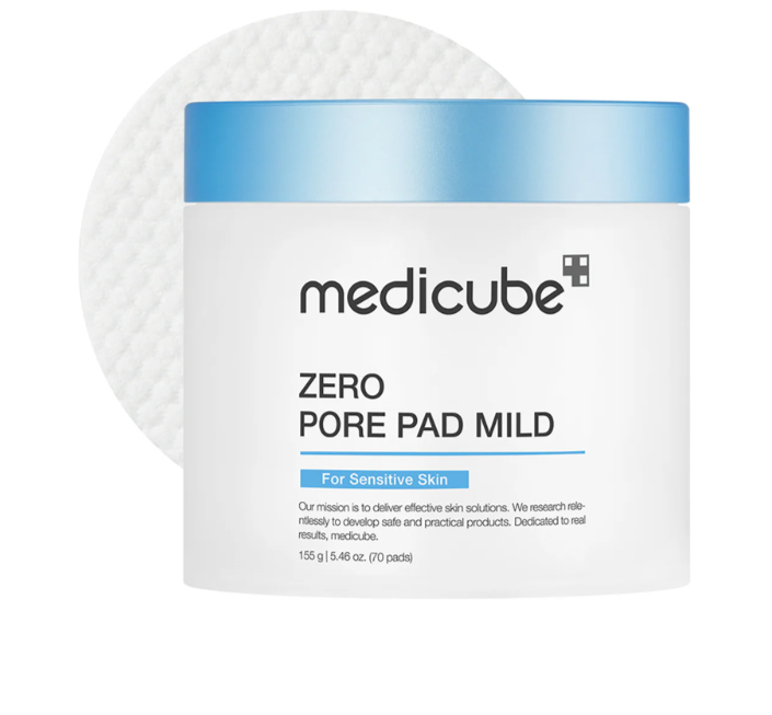 „Medicube Zero Pore Pad“ šveičiamosios pagalvėlės jautriai odai 70vnt.