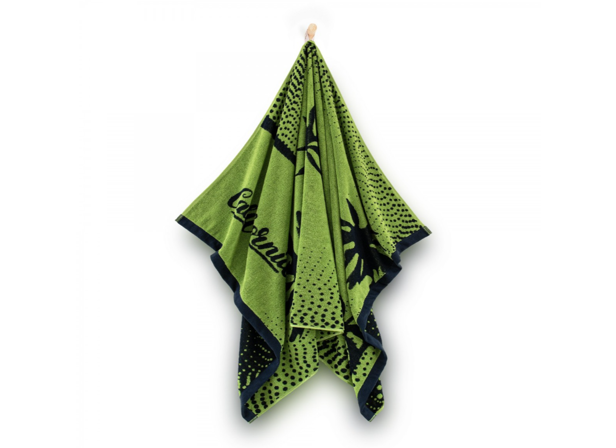 KALIFORNIJOS seladono rankšluostis. Dydis 100x160.