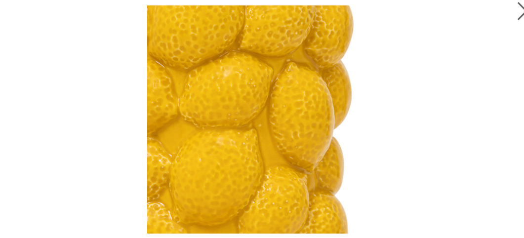 Keraminė vaza su citrininiu jukos skoniu H18, geltona.