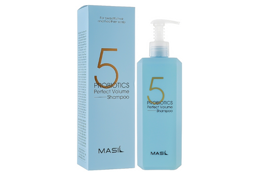 Masil 5 Probiotics tobulos apimties šampūnas, švelnus galvos odai 500 ml