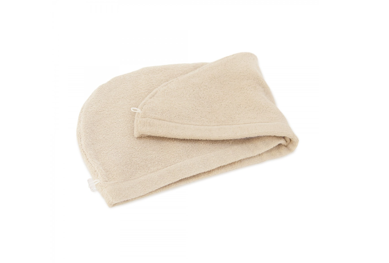 "SAUNA" turbanas smėlio spalvos. Dydis 70x31.