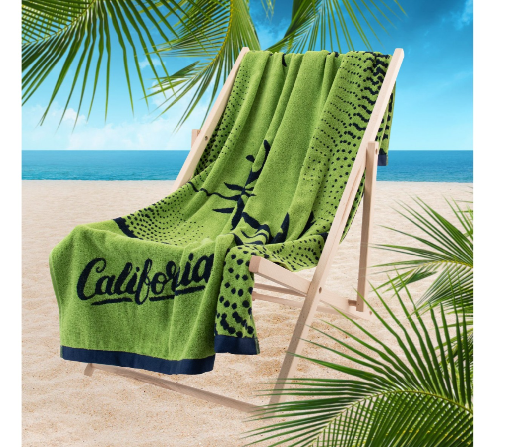 KALIFORNIJOS seladono rankšluostis. Dydis 100x160.