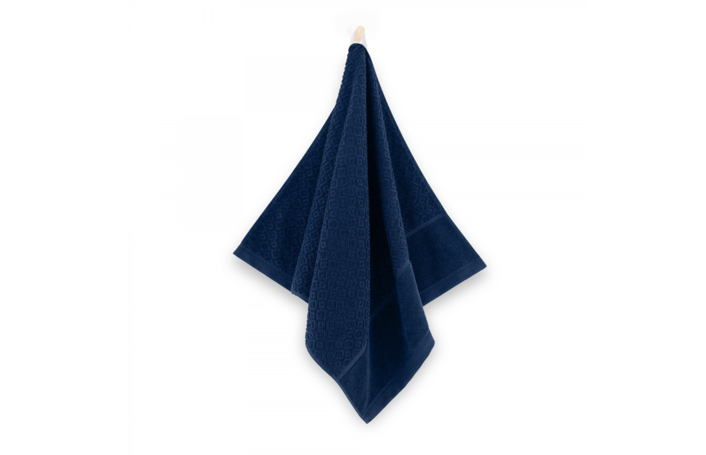 Išskirtinio grožio, vonios rankšluostis "MAKAO", tamsiai mėlynos spalvos. Dydis 50x90.