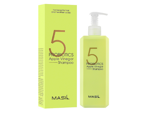 Masil 5 šampūnas, be sulfatų, su obuolių actu ir probiotikais, 500 ml