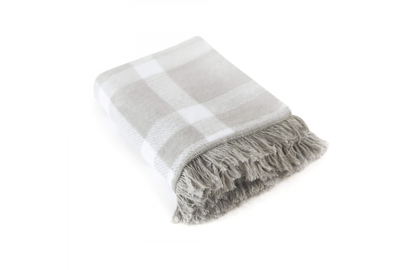 Aukštos kokybės medvilnės antklodė. Pilkai - baltai languotas. Dydis 150x200.