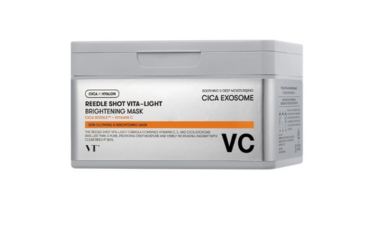 VT COSMETICS Reedle Shot Vita-Light skaistinamųjų kaukių rinkinys, 30 vnt.