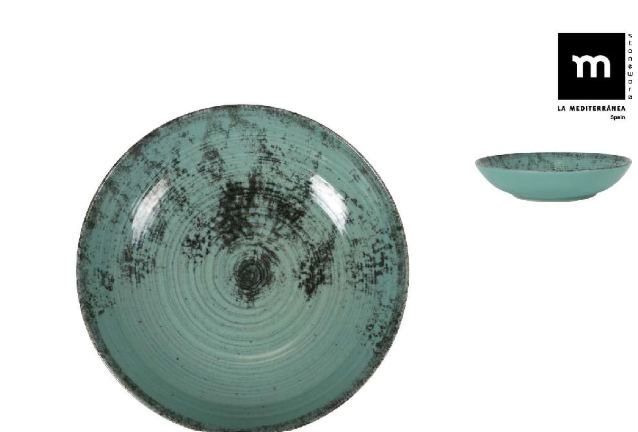 Turkio spalvos dubenėlis sriuboms ir salotoms