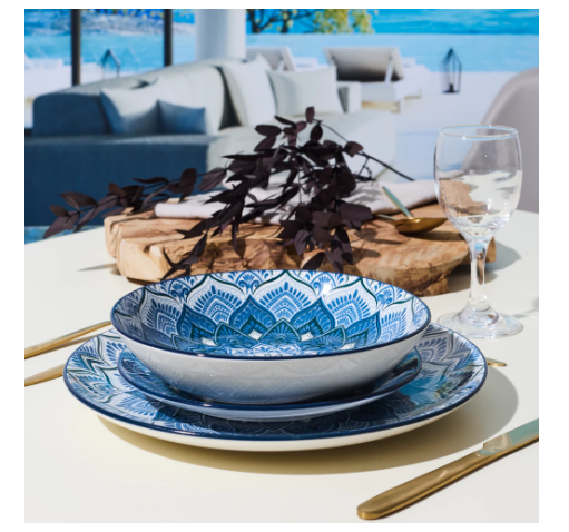 Mandalų indų rinkinys