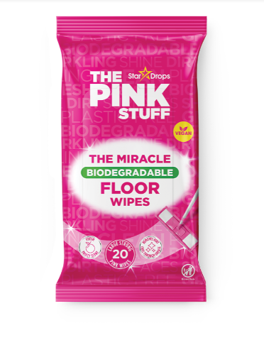 Drėgnos servetėlės grindims Pink Stuff Floor, 20vnt