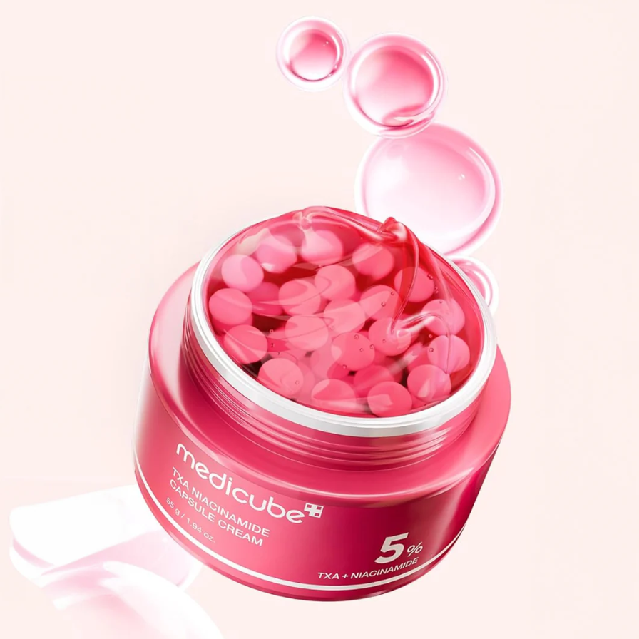 MEDICUBE TXA Niacinamido kapsulinis kremas, 55 g.