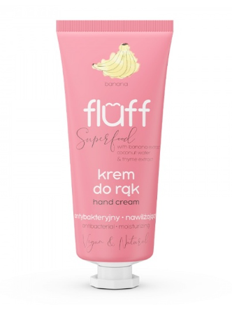 FLUFF antibakterinis rankų kremas "Banana" 50ml.