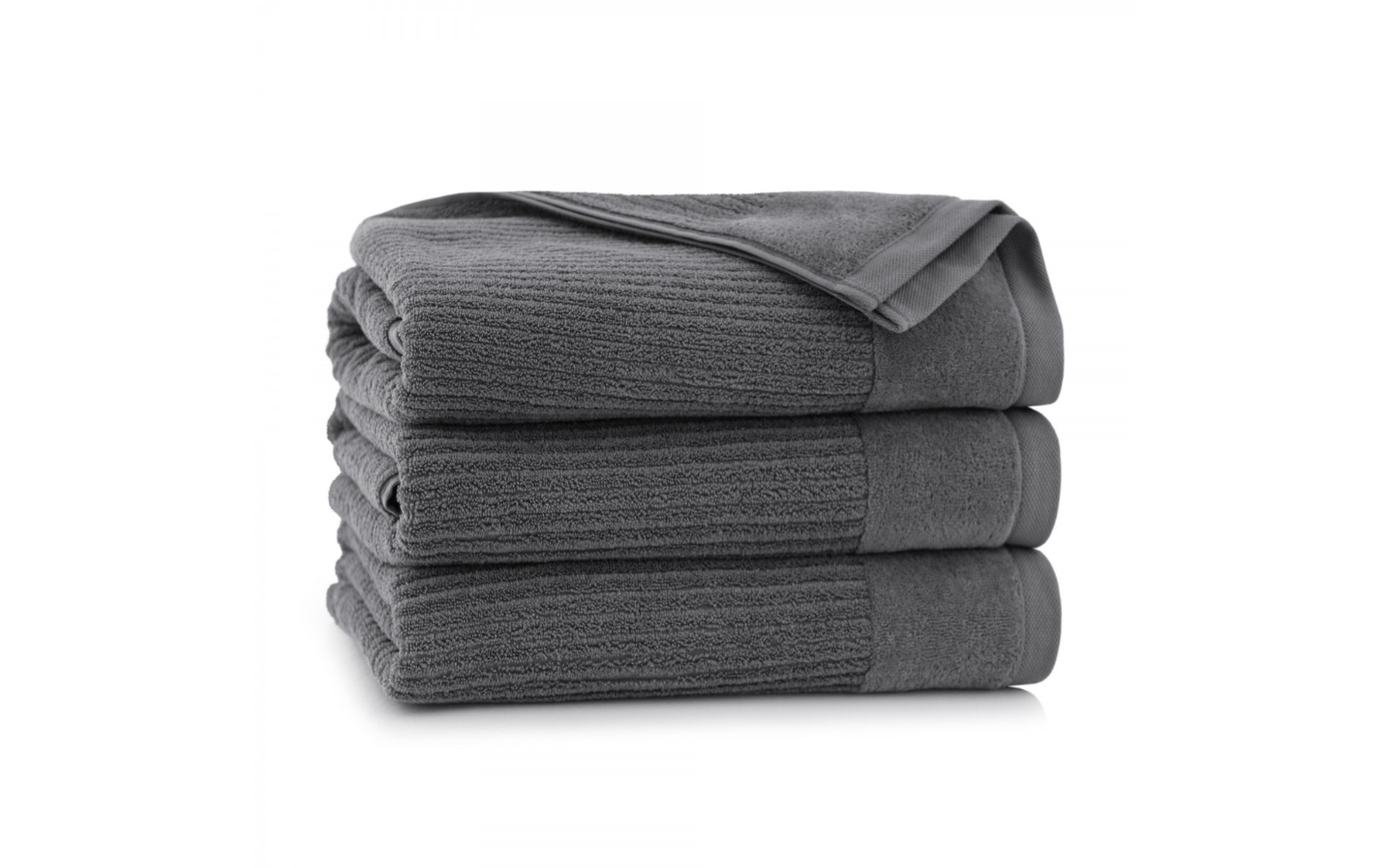 Vonios rankšluostis "Simple" kolekcijos, tamsiai pilkos spalvos. Dydis 70x140.