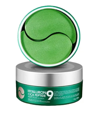 "MEDIPEEL Hyaluronic Cica Peptide 9 Ampoule Eye Patch" paakių pagalvėlės su peptidais ir centelės kompleksu, 60 vnt.