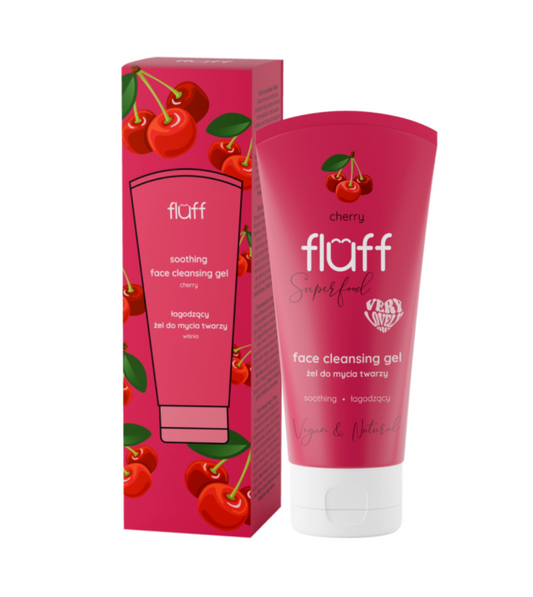 FLUFF - minkštinantis veido valymo gelis "CHERRY" 75ml.