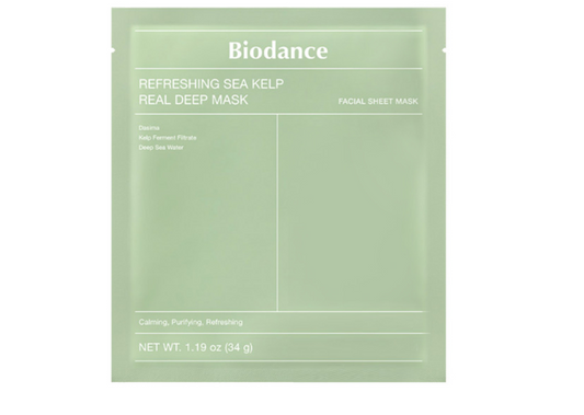 BIODANCE Gaivinamoji jūros dumblių kaukė „Ready To Go“ 1 vnt.