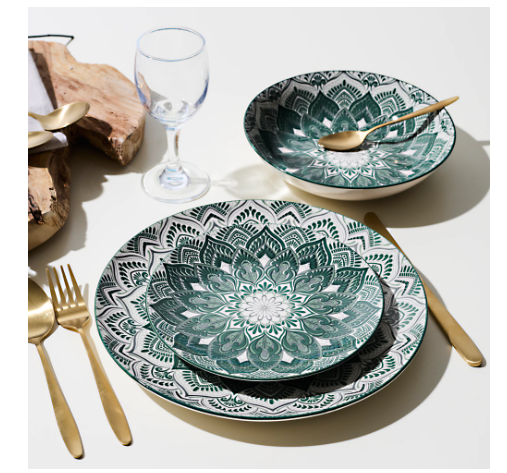 Mandalų indų rinkinys